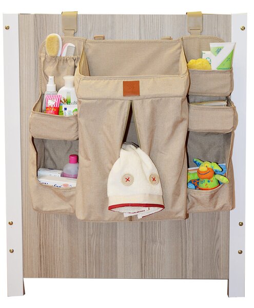 Κρεμαστή Θήκη Οργάνωσης 7 Θέσεων Bebe Stars Beige 514-182