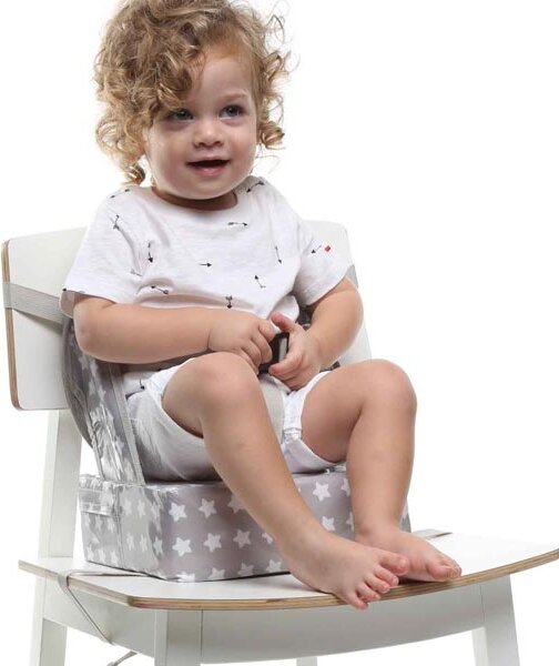 Φορητό Καθισματάκι Φαγητού (6-36 Μηνών/Έως 15kg) Baby To Love Easy Up BTL301279 Γκρι Αστέρια