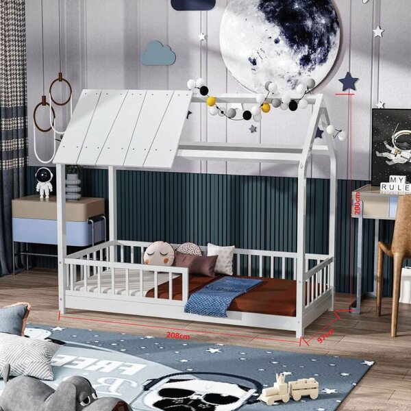 Παιδικό Κρεβάτι Montessori (90x200) Bebe Stars Sky 435-02