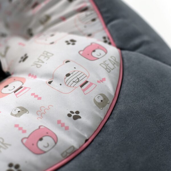 Ηλεκτρικό Ρηλάξ - Κούνια (0-6 Μηνών/Έως 9kg) Bebe Stars Flora 2 In 1 Pink 252-185