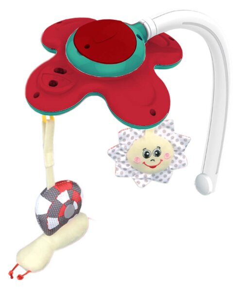 Ρηλάξ Με Δόνηση (0-36 Μηνών/Έως 18kg) Bebe Stars Snooze 3 In 1 Red 324-180