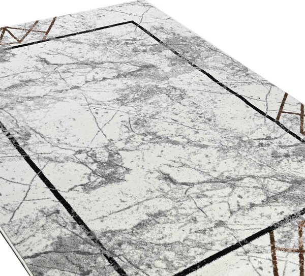 Χαλιά Κρεβατοκάμαρας (Σετ 3τμχ) Polcarpet Estia 3748 Grey/White