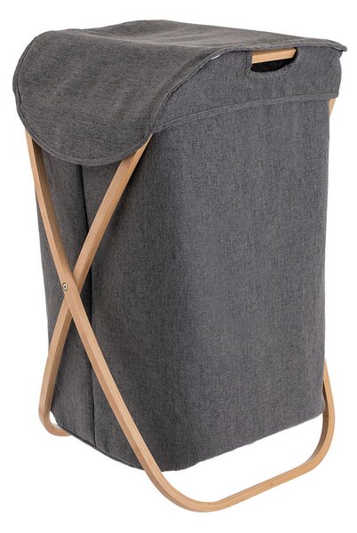 Καλάθι Απλύτων Αναδιπλούμενο (40x40x70) Estia Bamboo Essentials 02-13158
