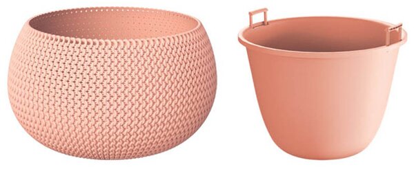 Κασπώ - Γλάστρα (Φ47.8x30) Marhome Splofy 2 Σε 1 Σομόν 09-DKSP480-488U