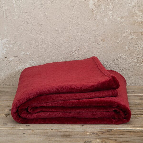 Ριχτάρι Καναπέ Διθέσιου Fleece (180x250) Kocoon Cosy Bordeaux