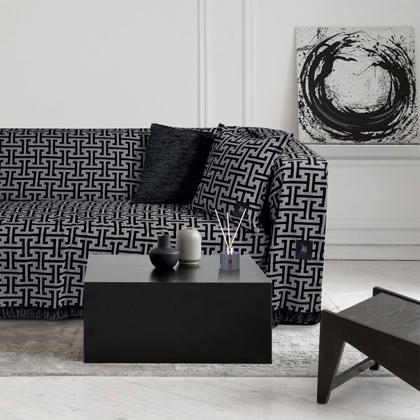 Ριχτάρι Καναπέ Τριθέσιου (180x300) Greenwich Polo Club 3901 Grey-Black