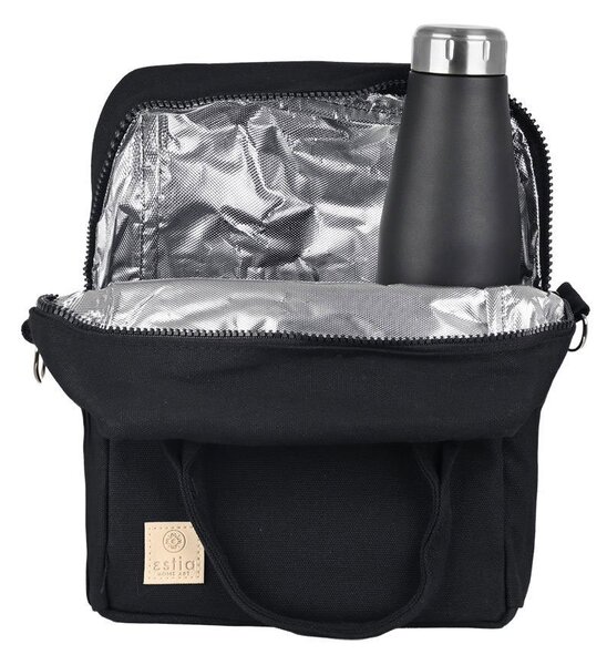 Ισοθερμική Τσάντα Φαγητού 7lt Estia Save The Aegean Midnight Black 01-16982