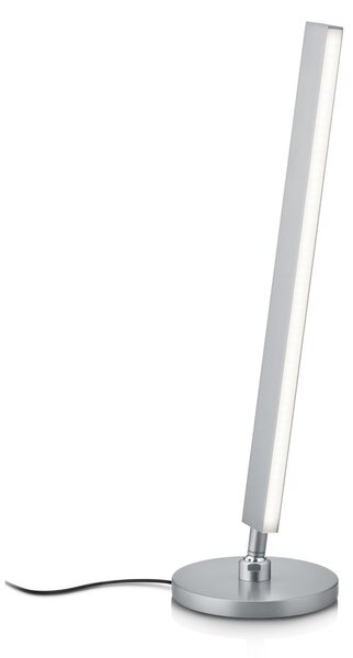Knapstein Επιτραπέζιο φωτιστικό LED Kosma, ματ νικέλιο, CCT, έλεγχος χειρονομιών, ρυθμιζόμενος, Μεταλλικό, Σαλόνι / τραπεζαρία, Ορείχαλκος, σύγχρονο