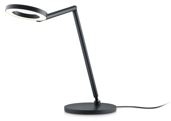 Knapstein Επιτραπέζιο φωτιστικό LED Tessa-T, μαύρο, CCT, έλεγχος χειρονομιών, ρυθμιζόμενος, Μαύρο, Μελέτη / Γραφείο, Ορείχαλκος, σύγχρονο