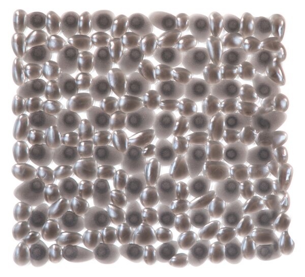 Αντιολισθητικό Πατάκι Ντουζιέρας (54x54) Octopus Riverstone Διάφανο Μαύρο 00236.003