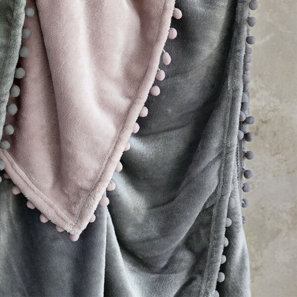 Ριχτάρι Καναπέ Τριθέσιου Fleece (180x300) Nima Macia Grey