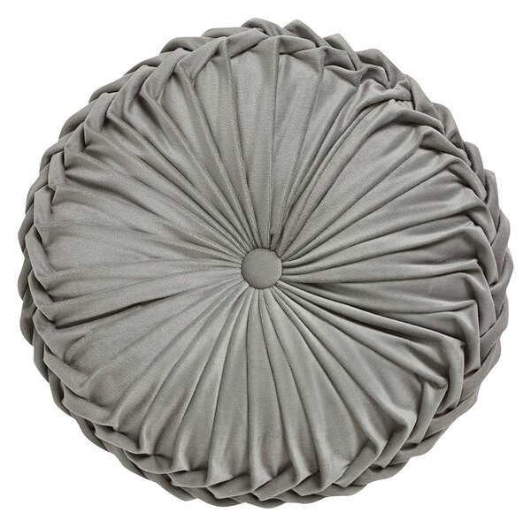 Διακοσμητικό Μαξιλάρι Βελουτέ (Φ40) Das Home Cushions 0251 Grey