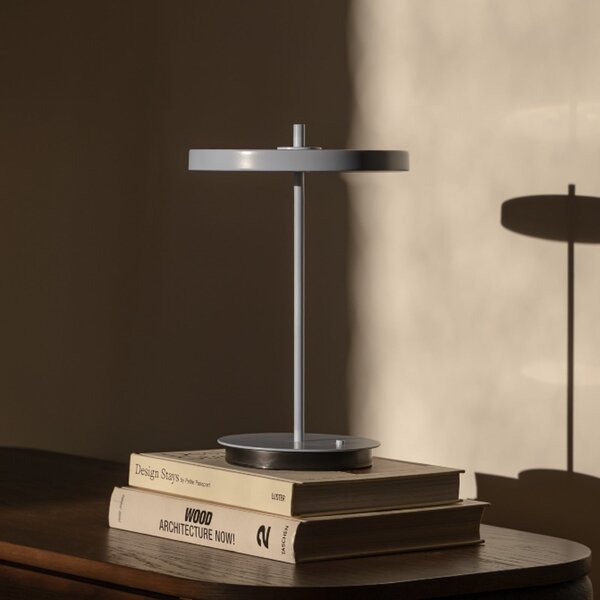 UMAGE LED φορητή επιτραπέζια λάμπα Asteria Move, γαλάζια, 31 cm, ρυθμιζόμενος, Μπλε, Σαλόνι / τραπεζαρία, Μέταλλο, σχεδιασμός