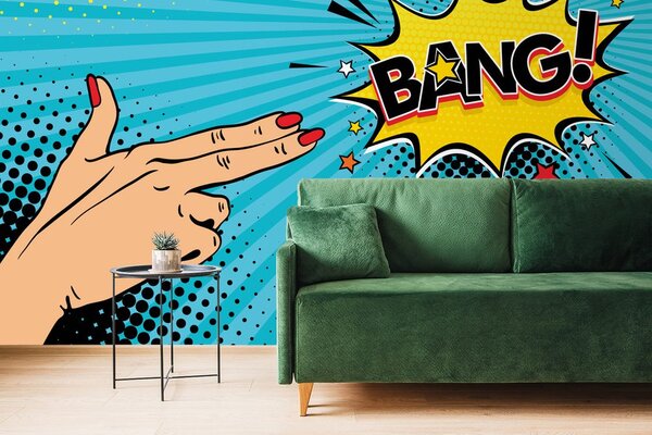 Αυτοκόλλητη ταπετσαρία με μοτίβο ποπ αρτ - BANG!