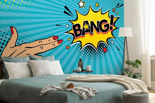 Αυτοκόλλητη ταπετσαρία με μοτίβο ποπ αρτ - BANG!
