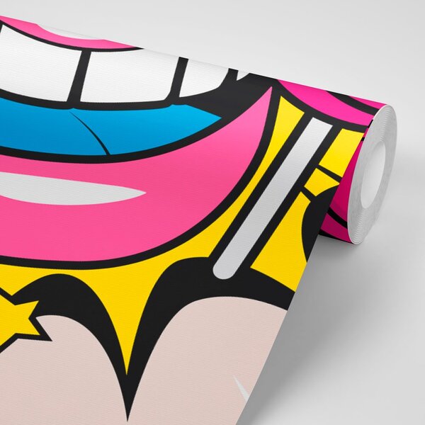 Αυτοκόλλητη ταπετσαρία γλυκό pop art γλειφιτζούρι