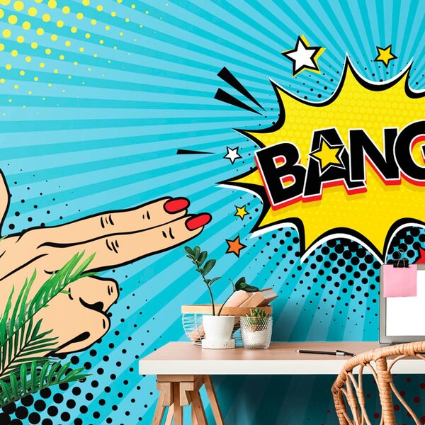 Αυτοκόλλητη ταπετσαρία με μοτίβο ποπ αρτ - BANG!