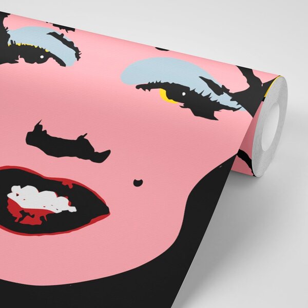 Αυτοκόλλητη ταπετσαρία εικονική Marilyn Monroe σε pop art σχέδιο