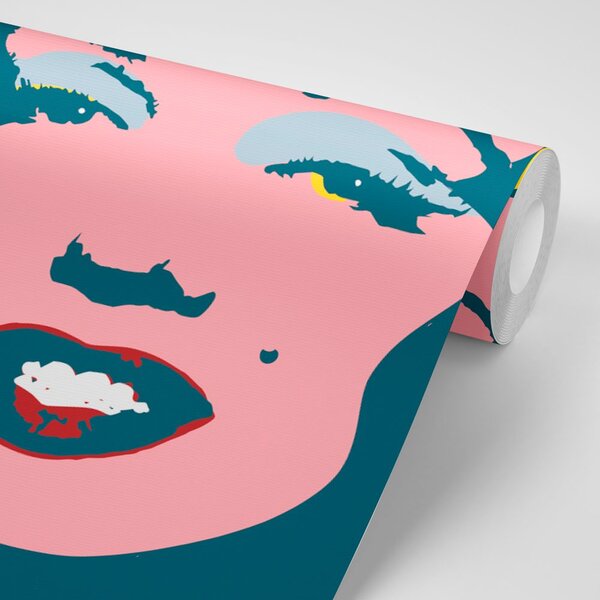 Αυτοκόλλητη ταπετσαρία marilyn Monroe σε pop art σχέδιο