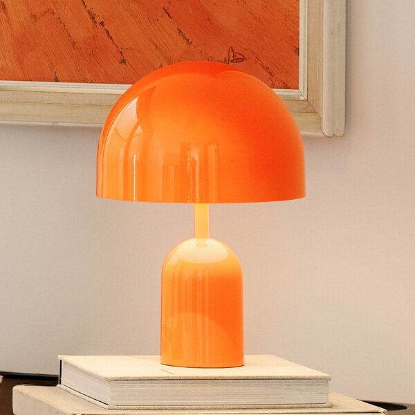 Tom Dixon Φορητή επιτραπέζια λάμπα BELL PORTABLE, κόκκινη, 28 cm IP44, ρυθμιζόμενος, Κόκκινο, Σαλόνι / τραπεζαρία, Πλαστικό, σχεδιασμός