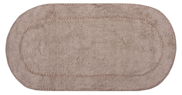 Πατάκι Μπάνιου Οβάλ (50x80) Silk Fashion Rococo Beige