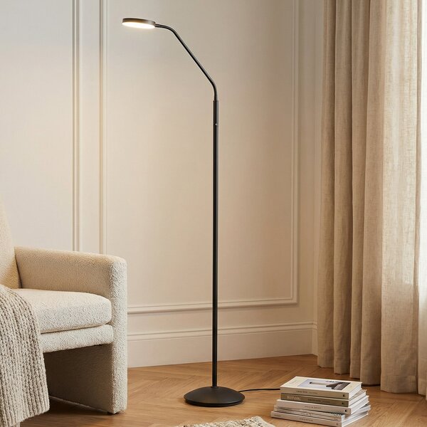 Lindby LED φορητό φωτιστικό Elvyn, μαύρο, ρυθμιζόμενο, ρυθμιζόμενος, Μαύρο, Σαλόνι / τραπεζαρία, Μέταλλο, σύγχρονο