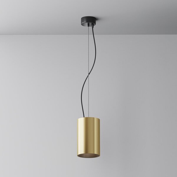 Maytoni LED κρεμαστό φωτιστικό Efir, χρυσό ματ, Ø 10.5cm, 33W, 38°, Χρυσό / Ορείχαλκου, Σαλόνι / τραπεζαρία, Αλουμίνιο, σύγχρονο