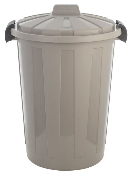 Κάδος Απορριμμάτων (Φ45x64.5) Homely 60lt Γκρι 01-23201