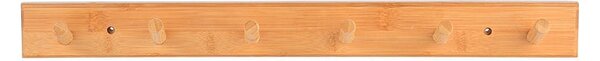 Κρεμάστρα Τοίχου 6 Θέσεων (59x6x7) Estia Bamboo 02-18320