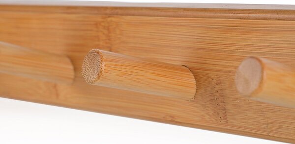 Κρεμάστρα Τοίχου 6 Θέσεων (59x6x7) Estia Bamboo 02-18320