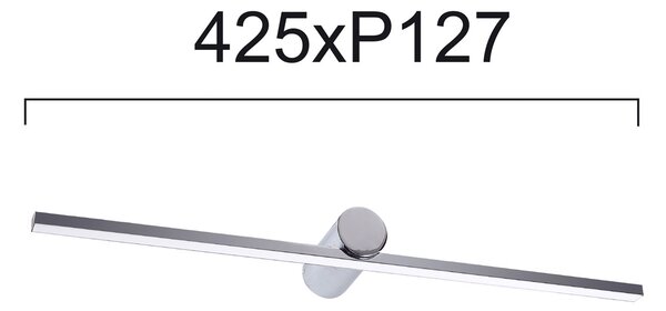 Φωτιστικό Μπάνιου LED Viokef Rocco Silver 4236100