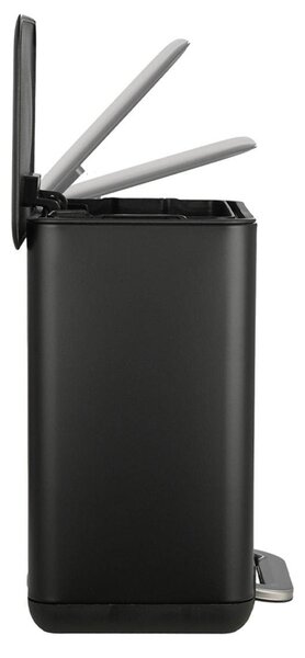 Κάδος Απορριμμάτων Μπάνιου (24.1x21.3x31.6) Estia 6lt Soft Close Μαύρο 02-20941