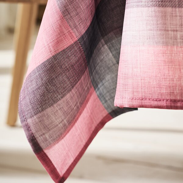 Αλέκιαστο Τραπεζομάντηλο (135x135) Gofis Home Eira Dusty Pink 406/17