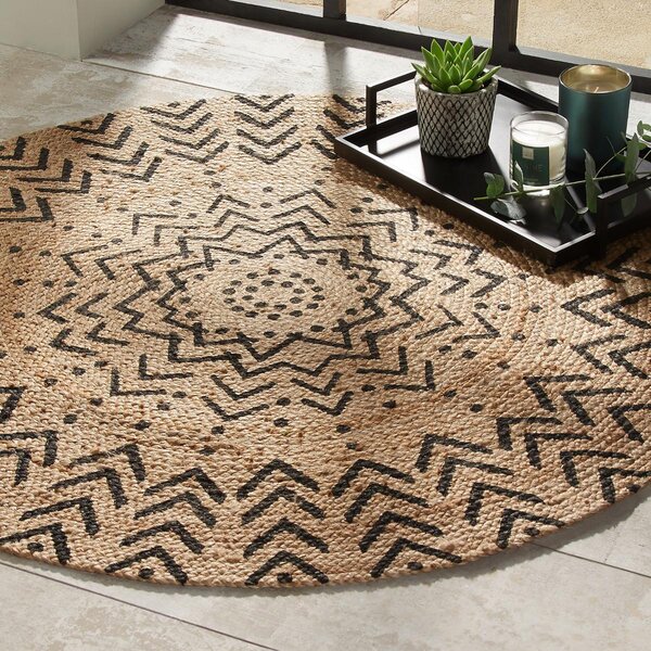 Στρογγυλό Χαλί Καλοκαιρινό (Φ120) A-S Living Boho 163954