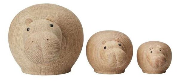 Woud - Hibo Hippopotamus Small Oak Woud