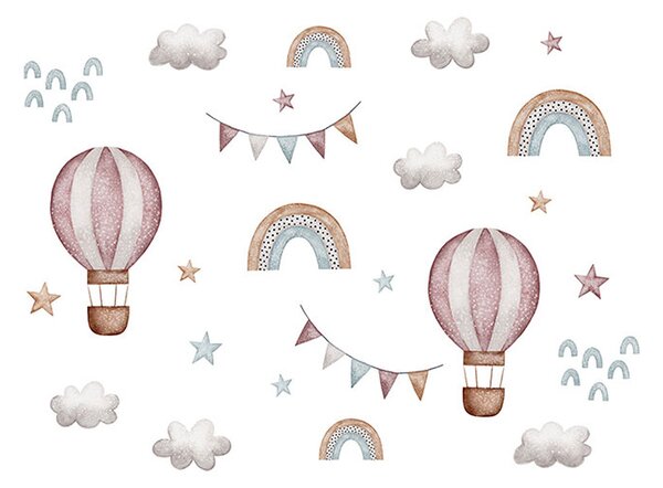 Παιδικά Αυτοκόλλητα Τοίχου Sipo Balloons SIP-WS63040