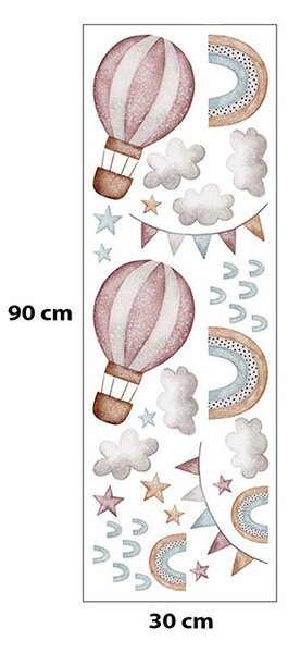 Παιδικά Αυτοκόλλητα Τοίχου Sipo Balloons SIP-WS63040