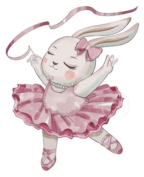 Παιδικά Αυτοκόλλητα Τοίχου Sipo Ballerina Bunny SIP-WS63032