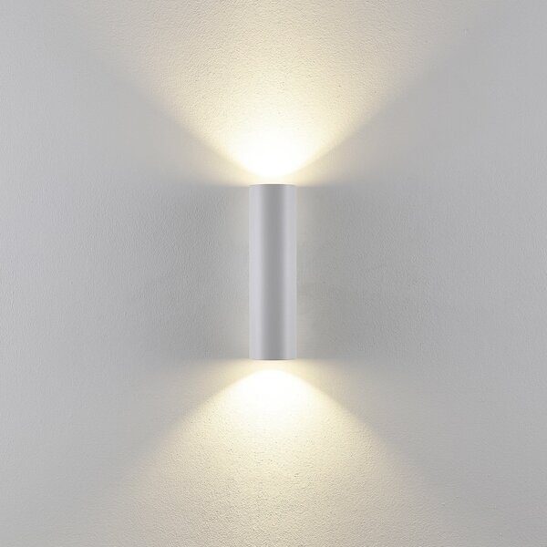 Deko-Light CAN φωτιστικό τοίχου, λευκό, 2-φωτιστικό, ύψος 22 cm, μεταλλικό, GU10, ρυθμιζόμενος, Λευκό, Σαλόνι / τραπεζαρία, Αλουμίνιο
