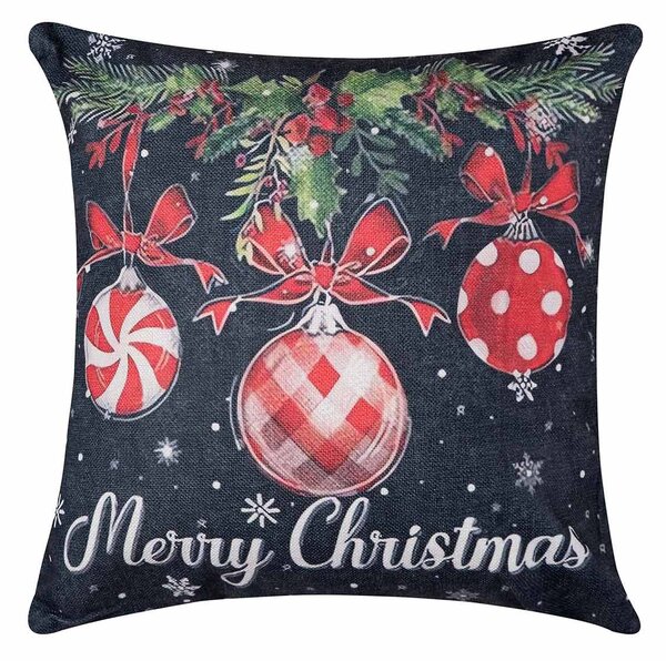 Χριστουγεννιάτικη Μαξιλαροθήκη (45x45) Silk Fashion KS2025-17