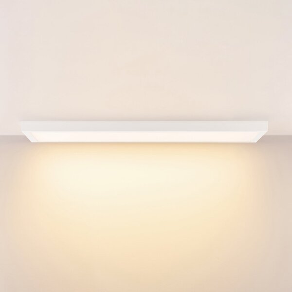 Deko-Light LED πάνελ PRO OFFICE SANO, 123 x 33 cm, DALI λευκό μέταλλο CCT, ρυθμιζόμενος, Λευκό, Μελέτη / Γραφείο, Αλουμίνιο