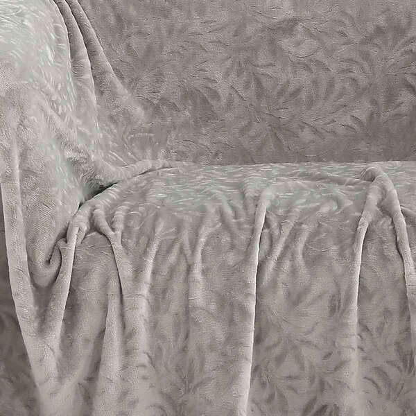 Ριχτάρι Καναπέ Τριθέσιου Fleece (170x300) Melinen Aria Silver