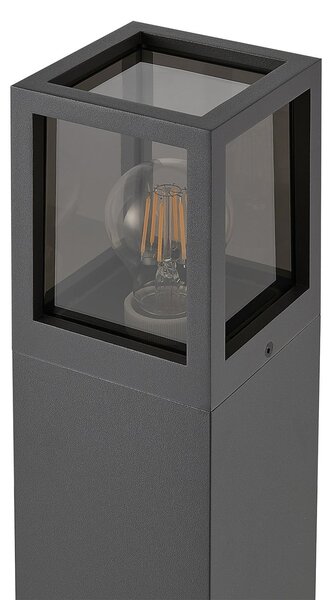 Deko-Light Φωτιστικό μονοπατιών Facado II, ύψος 65 cm, γκρι/καπνός, 11 x cm IP65, ρυθμιζόμενος, Γκρι, Αλουμίνιο, σύγχρονο