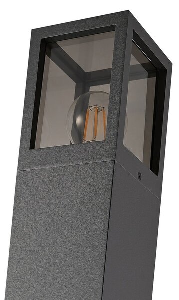 Deko-Light Φωτιστικό μονοπατιών Facado II, ύψος 65 cm, γκρι/καπνός, 11 x cm IP65, ρυθμιζόμενος, Γκρι, Αλουμίνιο, σύγχρονο