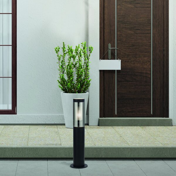 Searchlight Φωτιστικό με βάση Batton, IP44, μαύρο, ύψος 45 cm, μεταλλικό, ρυθμιζόμενος, Μαύρο, Αλουμίνιο, σύγχρονο