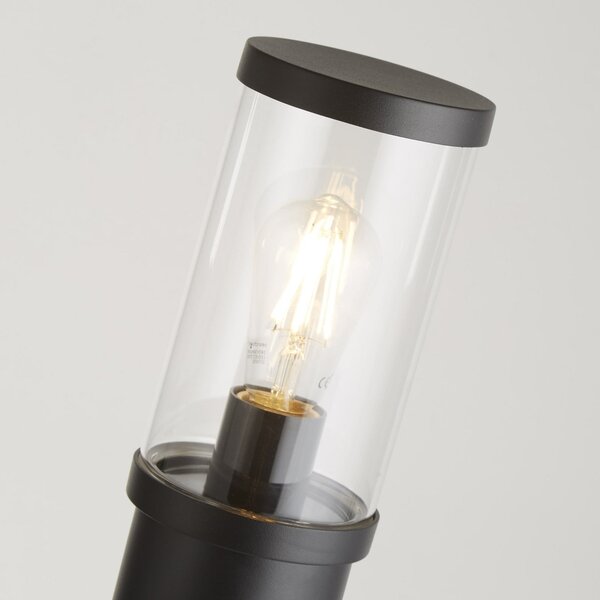 Searchlight Φωτιστικό κολωνάκι Bakerloo, IP44, μαύρο, ύψος 73 cm, μεταλλικό, ρυθμιζόμενος, Μαύρο, Μέταλλο, σύγχρονο