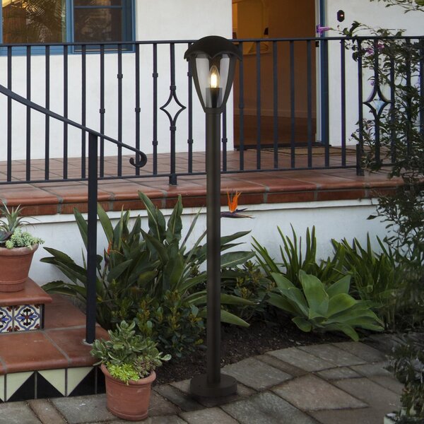 Searchlight Φωτιστικό μονοπατιών Bluebell, IP44, μαύρο, ύψος 97 cm, μεταλλικό, ρυθμιζόμενος, Μαύρο, Αλουμίνιο