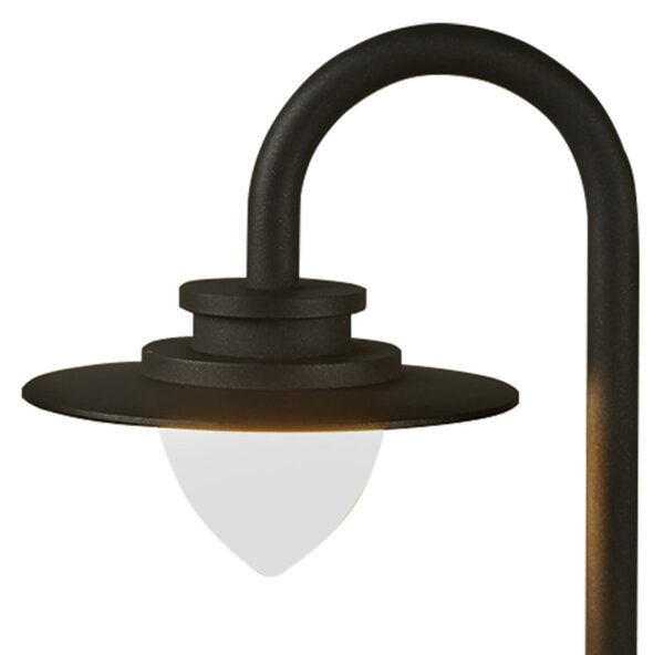 Searchlight Φωτιστικό μονοπατιών LED Texas, IP54, χρώμα γραφίτη, ύψος 80 cm, Μαύρο, Αλουμίνιο