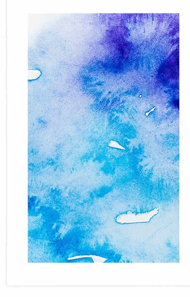 Αφίσα μπλε-μωβ αφηρημένη τέχνη