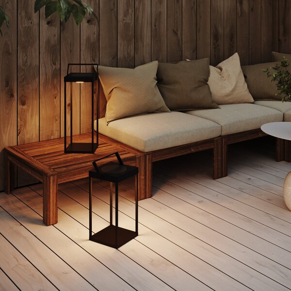 Markslöjd Φωτιστικό LED Pure, μαύρο, USB, μέταλλο, ύψος 42 cm, ρυθμιζόμενος, Μαύρο, Μέταλλο, σύγχρονο, Ηλιακά φώτα